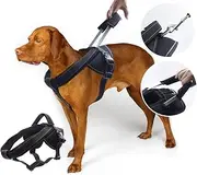 YOGADOG Heavy Duty Dog Harness for Medium and Large Dogs, No Pull Dog Vest Harness with Handle Extensible, Reflective Stitching