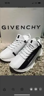 在飛比找Yahoo!奇摩拍賣優惠-Givenchy LoGo 拉鍊運動鞋