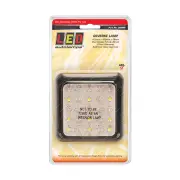 LED Autolamps White Reverse Light with 25 LED Lamp 80x80mm with Bracket Blister