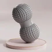 LiLiSports Peanut Myofascial Ball Massage Ball Trigger Point Myofascial Release Shoulder Scapular Back Stretch Ball Press Point Peanut Shape (Grey)