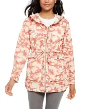 Columbia Womens West Bluff Printed Hooded Jacket Camo Pink Size Small