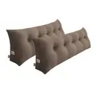 2X 100cm Coffee Triangular Wedge Bed Pillow Headboard Backrest Bedside Tatami Cu