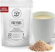 Fat Fuel Instant Keto Coffee Value Pack (15 Packets) – a Complete Keto-Friendly Meal Replacement with MCT Oil, Coconut Oil, and Grass Fed Butter – Low Carb, Gluten-Free, and Organic