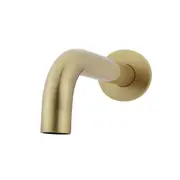 MEIR Round Brass Curved Spout - 130mm - Tiger Bronze