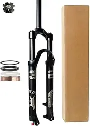 MTB Suspension Fork 26 Inch 140mm Mountain Magnesium Alloy Bike Air Shocks 27.5 29" Rebound Adjust 1/1-8" Straight Tube Bicycle Steerer