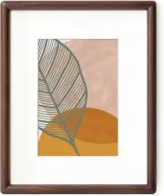 Axeman 8 x 10 Picture Frame - Solid Walnut Matted to 8x10 - 1P,