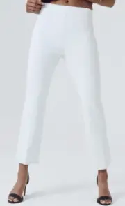 SPANX On The Go Kick Flare White Shaping Ankle Pants Women Petite XS S M L XL 1X