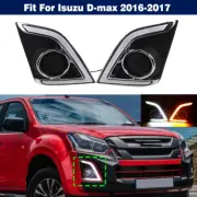 2x Front Bumper Fog Lamp LED DRL Daytime Running Light For Isuzu D-max 2016-2017
