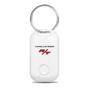 Dodge Challenger R/T White Bluetooth Key Finder Tracking Device Key Chain