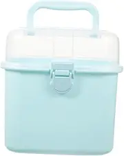 HEATSHAKING 1Pc Emergency Medicine Box Large Capacity Multifunctional First Aid Kit for Home and Workplace Wall Mountable Safe Rounded Corners Buckle