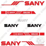 Fits Sany SMG200 Decal Kit Motor Grader Replacement Decals - 7 YEAR VINYL