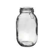 Argon Tableware Glass Storage Jar with Airtight Clip Lid - 3 Litre