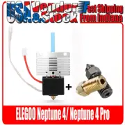 ELEGOO Hotend Kit for Neptune 4/4 Pro with Extra Brass or Hardened Steel Nozzle