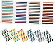 Angoily 10Pcs Guided Reading Strips Transparent Note Markers for School Home Writable Highlight Stickers for Easy Reading Annotation