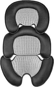 Kinoy Newborn Baby Support Cushion Infant Insert 3D Mesh Breathable Liner Compatible with Stroller, Car seat, High Chair Etc (Black)