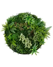 Nearly Natural Indoor/Outdoor UV-Resistant Amazon Rainforest Artificial Living Wall Art Panel in Frame