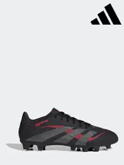 adidas Black Predator Club Fg/MG Football Boots (E34242) | $115