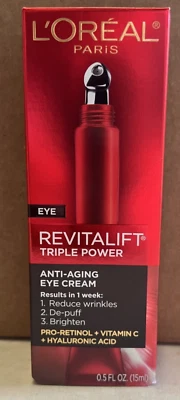 L'oreal Paris Revitalift Triple Power Anti-Aging Eye Cream-0.5 fl oz