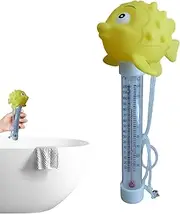 WJnflQN Pool Water Temp Gauge | Cartoon Water Temperature Meter,Pool Floating Easy Read Temp Gauge for Cold Plunge Hot Tub Ice Bath SPA Aquarium Pond