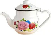 BAWHO Exquisite Teapot Juice Pot Enamel Soy Sauce Vinegar Pot Kitchen Household Hotel Tea House Restaurant Kettle