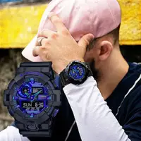 在飛比找ETMall東森購物網優惠-CASIO 卡西歐 G-SHOCK 虛擬藍系列 科技感雙顯錶