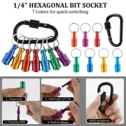 7Pcs 1/4 Inch Hex Shank Screwdriver Bit Holder Universal Bit Holder beATn