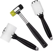 3PCS Leather Carving Hammer, Leather Mallet, Leather Hammer, Nylon Hammer, Leath