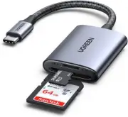 UGREEN USB C SD Card Reader Aluminum Type C Micro SD Card Adapter 2 in 1 Memory