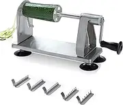 Homarden Stainless Steel Vegetable Spiralizer - 5 Blade Zucchini Noodle Maker - Industrial Quality Vegetable Slicer for Veggies, Salad Chopper, Potato Cutter, Zoodle Maker, 12 x 8 x 6 Inches