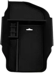 ATATHXHQay Organizer Center Console Glove Tray with Mat Armrest Storage Box Holder Compatible for Lexus RC300 RC300h RC F 2014-2017