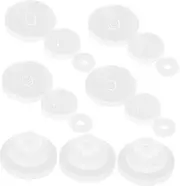 [TEMPNAP] 30Pcs Transparent Ear Pads for Earrings Clear Disc Stabilizers and Support for Comfortable Fit Prevents Sinking and Skin Irritation for Sensitive Skin and Long Term