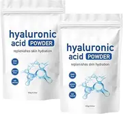Hyaluronic Acid Powder, Diy Facial Serum, Skin Hydration Care Formula, Skin Hydration Care Formula, Hyaluronic Acid Serum Collagen Low Molecular Weight, Wrinkle Reduction (Style B*2)