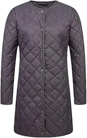 [Generic] Women' Light Down Jacket Duck Down Coat Diamond Thin Warm Lightweight Liner