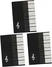 Hoement Music Writing Composition Notebook 3pcs Staff Notebook for Guitar Practice Manuscript Paper Portable Easy to Carry