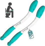 Toilet Assist Tool 2pcs, Long Handle Reach Comfort Bottom Wiper for Independent Daily Living, One for Household, One for Traveling
