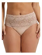[Kayser] Cotton & Lace Full Brief Honey