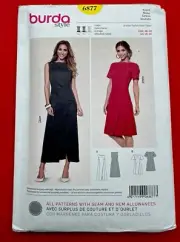 Misses Dress Burda Sewing Pattern 6877 Sizes 10 12 14 16 18 20 UNCUT