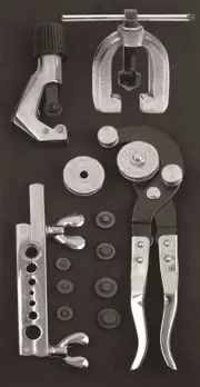 Ampro Double Flaring Tool, Tube Cutter & Tube Bender Set TS83362