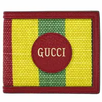 在飛比找PopChill優惠-[二手] 正品 Gucci 帆布折疊皮夾 緊湊皮夾 Bill