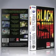 Sega Saturn Custom Case - NO GAME - Black Dawn
