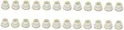 2sets Telescopic Silicone Sink Plug Replacement White Kitchen Bathroom Drain Filter Strainer Odor Blocking Sink Cover Pad 12pcs*2
