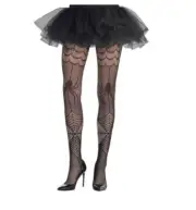 HALLOWEEN SPIDER & WEBS ADULT TIGHTS (1) ~ Party Supplies Costume Dress Up