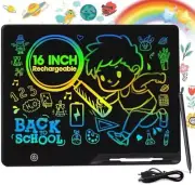 16 Inch LCD Writing Tablet for Kids, Rechargeable Kids Drawing Pad