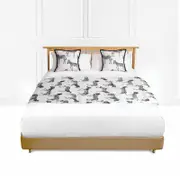 SOGA 1.5m Light Luxury Zebra Vintage Bed Runner Set of 3