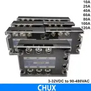 Metal Solid State Relay DC Control AC Three Phase Low Power Electric 10-120A