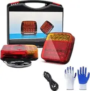 Wireless Trailer Lights, LED Magnetic Towing Tail Light Wireless LED Trailer Light Kit, Wireless Trailer Lights Magnetic, for Truck, Rv, Camper, Boat, Carava (#1-PCS)