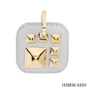 DYRBERG/KERN of DENMARK! Mandy Collection Gold Finish Plating Pendant w/Leather