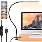 10W LED Desk Lamp with Clamp Dimmable Clip On Reading Light Flexible Table Lamp