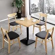 YUGXTH Conference Room Negotiation Table Sets, Small Conference Room Negotiation Table Sets, PU Padded Seat Lounge Chairs, Dining Table and Chairs Set for 4, for Kitchen, Living Room