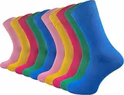 [GAWILO] Socks made of 100% cotton (10 pairs), without pressing seam, with vein-friendly comfort waistband, cotton socks for men and women